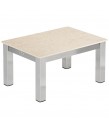 Barlow Tyrie - Equinox Low 100cm Square Table with Teak Top